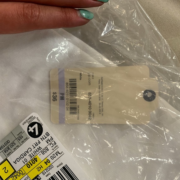 NWT St. John's Bay White Cardigan - Picture 2 of 3